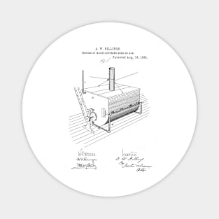 Process of manufacturing Beer or ale Vintage Patent Hand Drawing Magnet